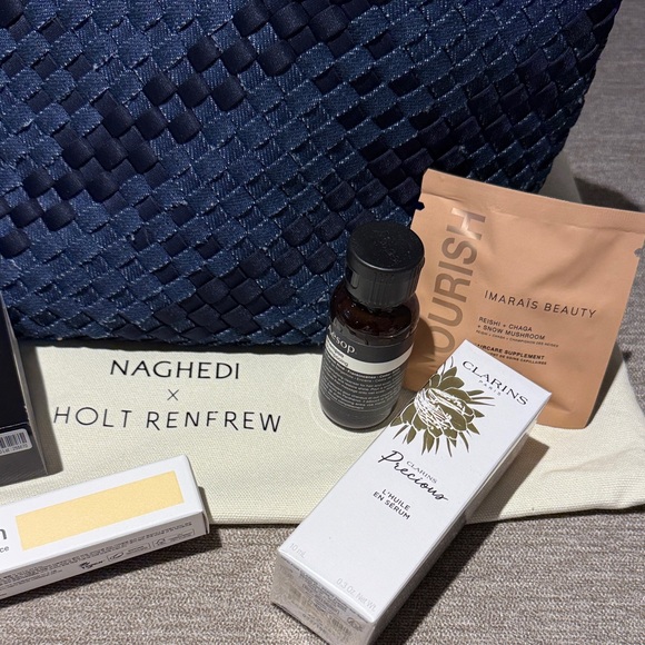 Naghedi Midnight Blue Woven Bag - Picture 3 of 4